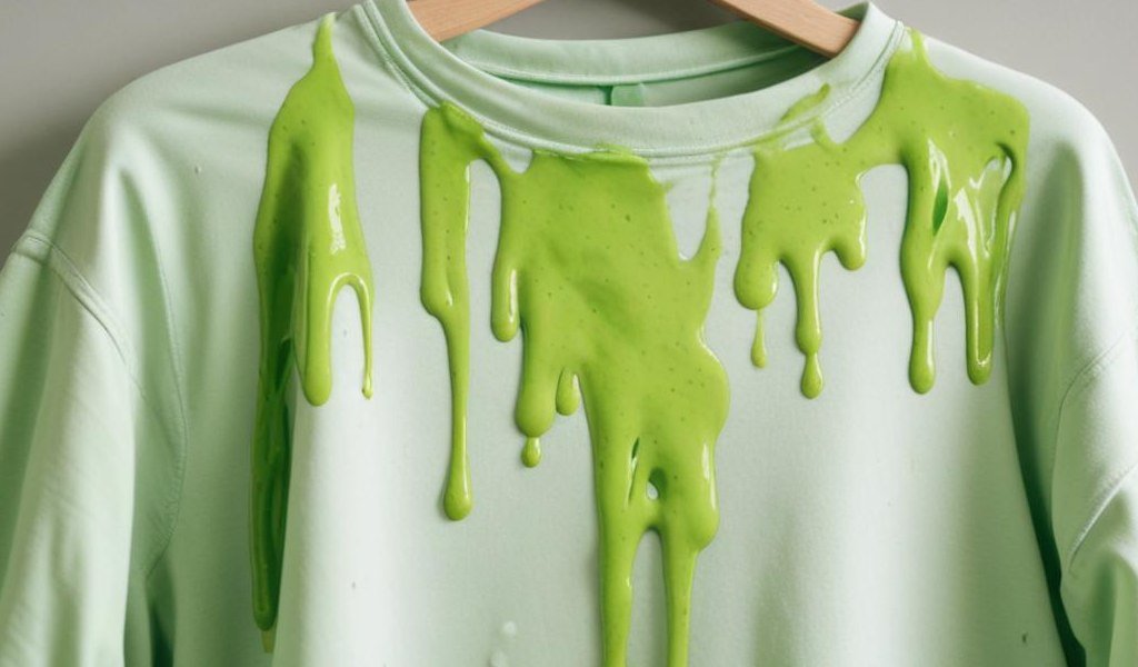 how to remove slime from clothes